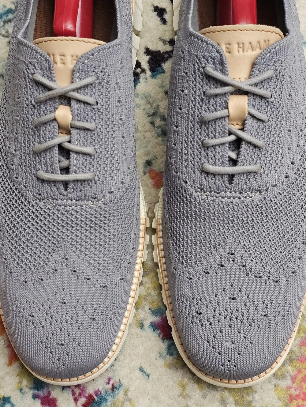 Cole Haan Men's Size 8.5 Zerogrand Stitchlite Oxford Sheos C24944 Ironstone Gray